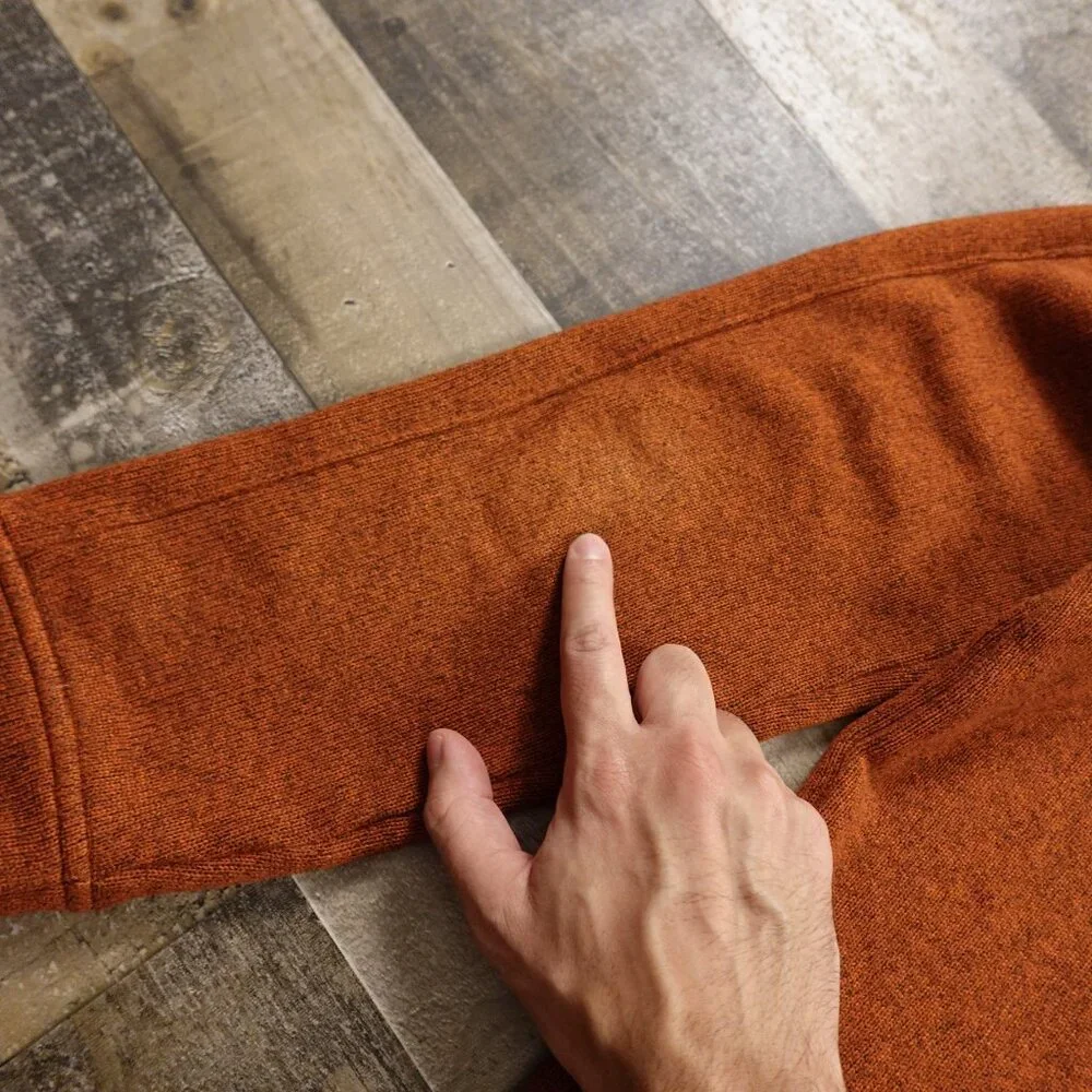 Banana Republic Polartec Quarter Zip Fleece Men’s Size‎ Medium Rust Orange Warm